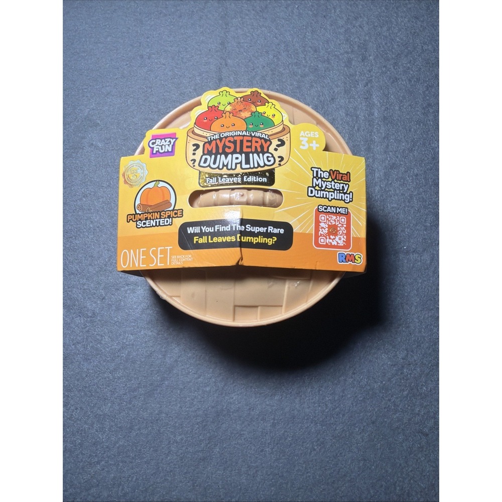 RMS Mystery Dumpling Fall Leaves Pumpkin Spice Scented Squishy Toy Authentic New
